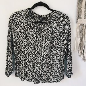 Black and white fancy shirt